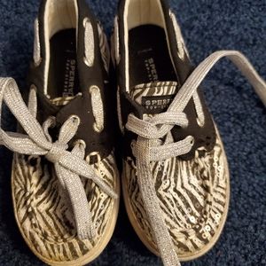 Zebra glitter Sperrys
